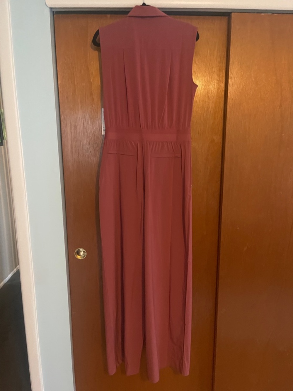 NWT Athleta Brooklyn Heights Wide Leg Jumpsuit in Mauve size 8 Tall - Picture 12 of 12